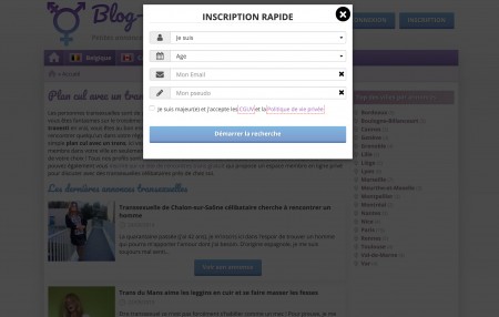 inscription rencontre trans en ligne